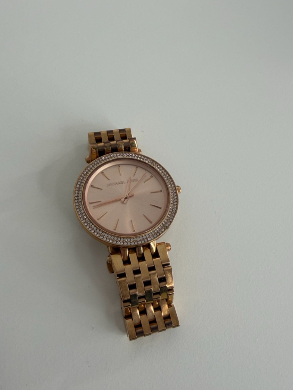 Michael Kors Darci 3 Hand Watch with Glitz Accents Rose Gold - Picture 8 of 8